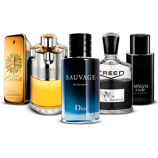 Zestaw 5 Perfum – 1 Million, Azzaro Wanted, Sauvage, Creed Aventus i Armani Code [100 ml każdy]
